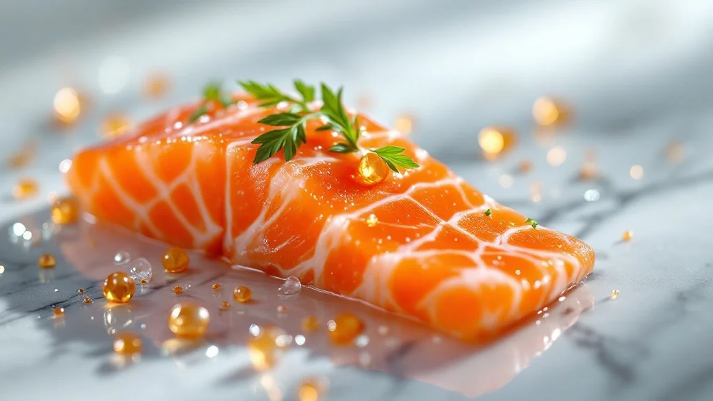 Pescado salmón, bayas de goji, aguacate, hojas de espinaca — ingredientes naturales para colágeno para piel y cabello