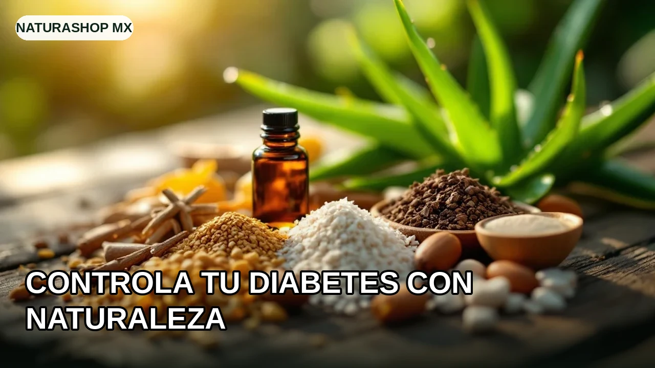 Controla tu diabetes con naturaleza — apoyo natural con cúrcuma, canela, hojas de guanábana, aloe vera, fenogreco para la diabetes tipo 2