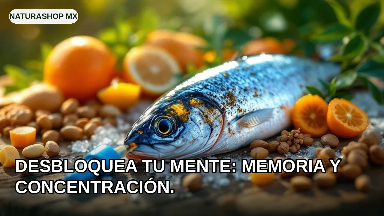 Desbloquea tu mente: memoria y concentración. — apoyo natural con arándanos, nueces, romero, pescado azul para mejorar memoria y concentración natural
