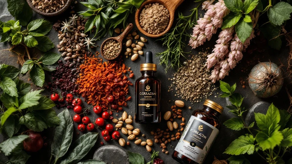 Apoyo natural con plantas y hierbas para el corazon