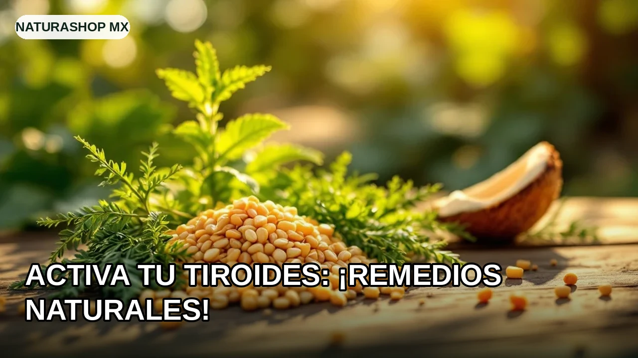 Activa tu tiroides: ¡remedios naturales! — apoyo natural con Raíz de ashwagandha, Algas marinas (kelp), Semillas de calabaza, Aceite de coco para tiroides lenta remedios naturales